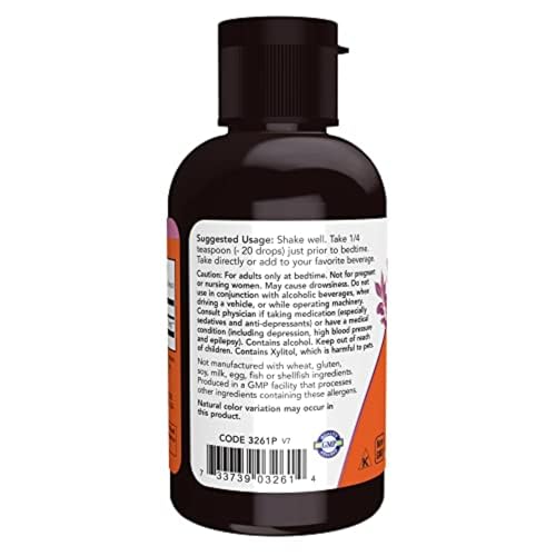 NOW Foods Supplements, Liquid Melatonin, 3 mg Per Servi