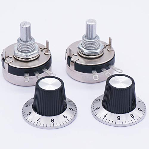 TWTADE / 2pcs Single Turn Rotary Carbon Linear Variable