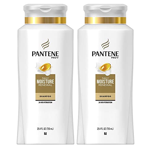 , Shampoo, Pro-V Daily Moisture Renewal for Dry Hair, 25.4 Fl Oz (Pack of 2), Twin Pack