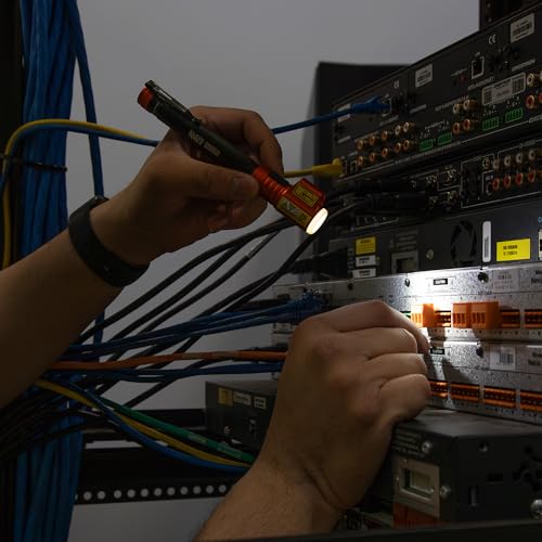 56026R Flashlight and Inspection Penlight with Class 3R Red Laser Pointer, Glow-in-Dark, LED, Great for Jobsite, Outdoor, Emergency