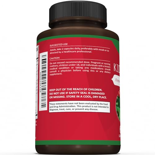 Premium Kidney Cleanse Supplement – Powerful Kidney Support Formula with Cranberry Extract Helps Support Healthy Kidneys &amp; Urinary Tract Support– 60 Vegetarian Capsules