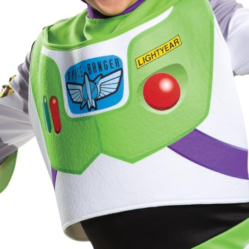 Buzz Lightyear Classic Toy Story 4 Child Costume White, M (7-8)