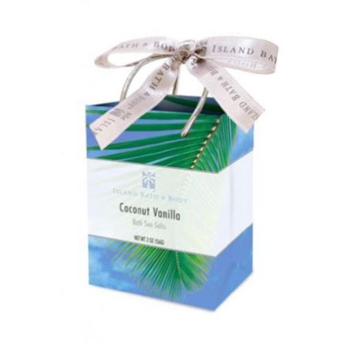 Island Bath Body Coconut Vanilla Bath Sea Salt Bag 2.0 Oz.
