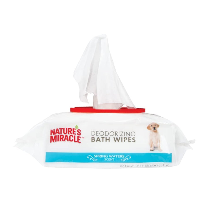 Nature&#39;s Miracle Deodorizing Bath Wipes for Dogs