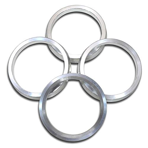 66.6 to 57.1 Hub Centric Rings, Aluminum Hubcentric Rings for Audi A3 A4 Q3 S3 VW Jetta GTI Passat Golf with 57.1mm hub bore, Pack of 4