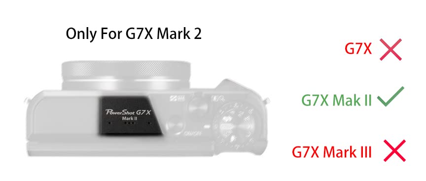 Removable Lens Cover Silicone Gel Rubber Soft Camera Case Cover for Canon PowerShot G7x Mark ii Camera Magneta