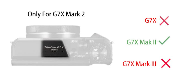 Removable Lens Cover Silicone Gel Rubber Soft Camera Case Cover for Canon PowerShot G7x Mark ii Camera Magneta