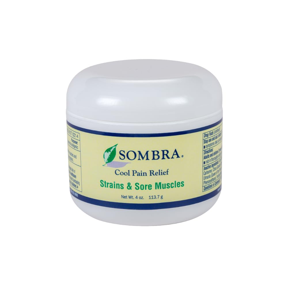 Sombra Cool Pain Relief Gel, 4-Ounce Jar