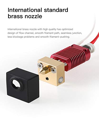 3D Printer Parts Ender 3 Hotend Assembled Ender 3 Pro Extruder Kit 24V 40W for Creality Ender 3 / Ender 3 Pro/Ender 3 V2 with Silicon Cover and 0.4mm Nozzles