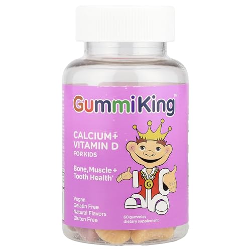 Gummi King Calcium Plus Vitamin D Supplement, Strawberr