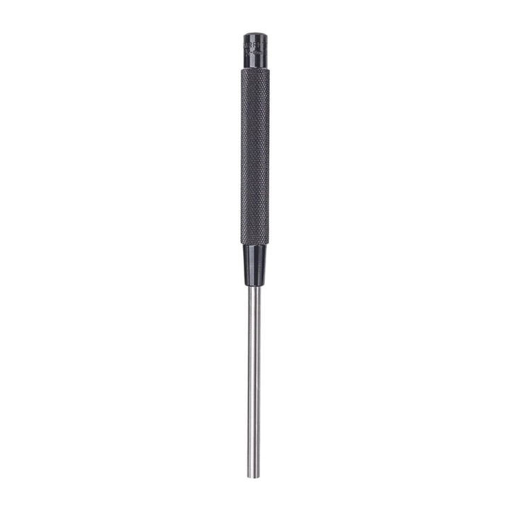 Extra-Long Drive Pin Punch with Knurled Grip for Driving Pins Into or Out of a Workpiece - Hardened and Tempered Steel, 8 Length, 1/4 Punch Diameter - 248C
