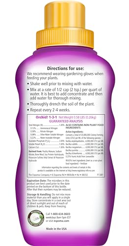 Organic Orchid! 8-Ounce Concentrated Plant Food – Plant Fertilizer and Bloom Booster for All Orchids and Bromeliads. Ideal for Phalaenopsis, Dendrobium, and Other Types of Orchids