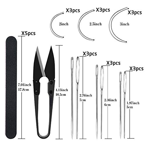 Leather Sewing Pony - Table Desktop Pony Horse Clamp with Big Eyes Sewing Needles Instruction Nail Files Replaceable Leather Patch for DIY Leather Hand Stitching