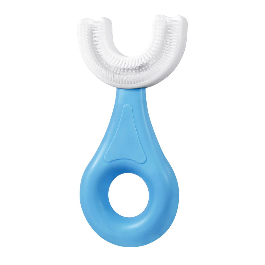 U-Shaped Manual Toothbrush with Food Grade Silicone Bru