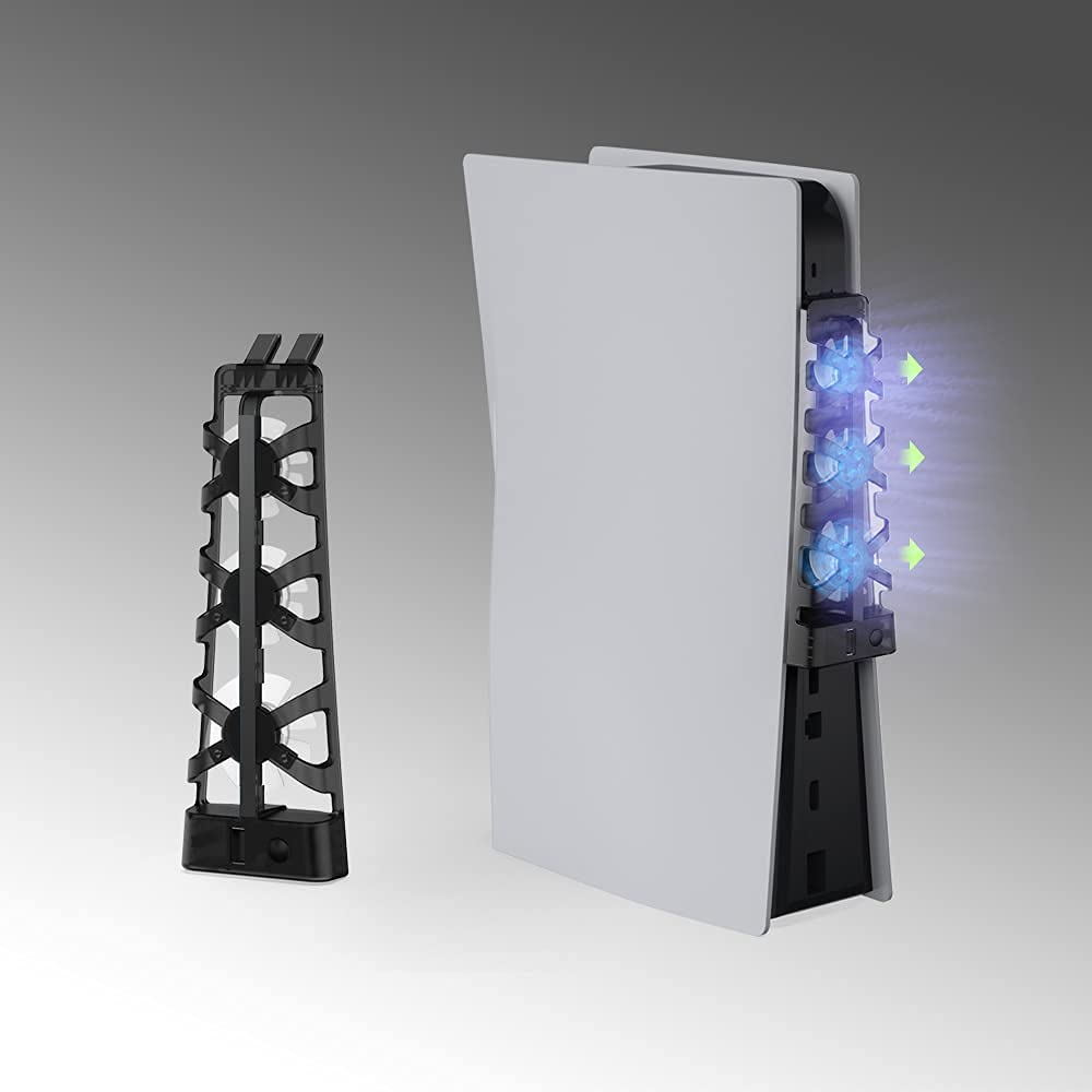 PS5 Cooling Fans, PlayStation 5 Cooling Fan Compatible with PS5 Discs Edition and Digital Edition (NOT for PS5 Slim)