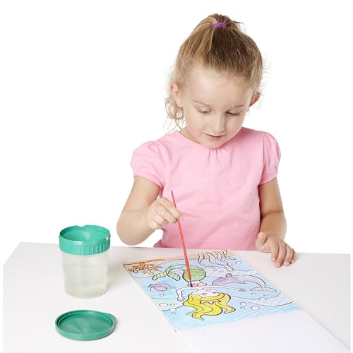Melissa &amp; Doug My First Paint With Water Art Pad - Cheerleaders, Flowers, Fairies, and More (24 Pages)