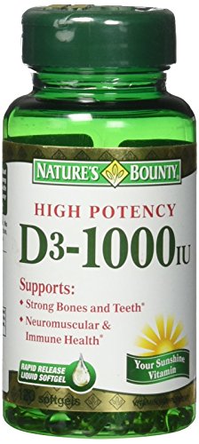 Nature&#39;s Bounty Vitamin D3 1000 IU Immune Healt