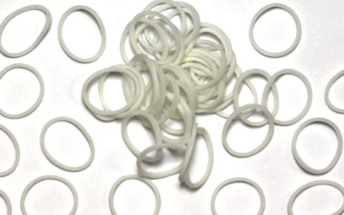 ® Glow in The Dark Collection: White Rubber Bands with 24 C-Clips (600 Count)