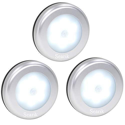 Motion Sensor Light Indoor, Magnetic LED Night Light Battery Powered Step Lights Stair Closet Light Under Cabinet Lighting Stick On Anywhere Lamp for Home Kitchen Hallway Cabinet Bathroom