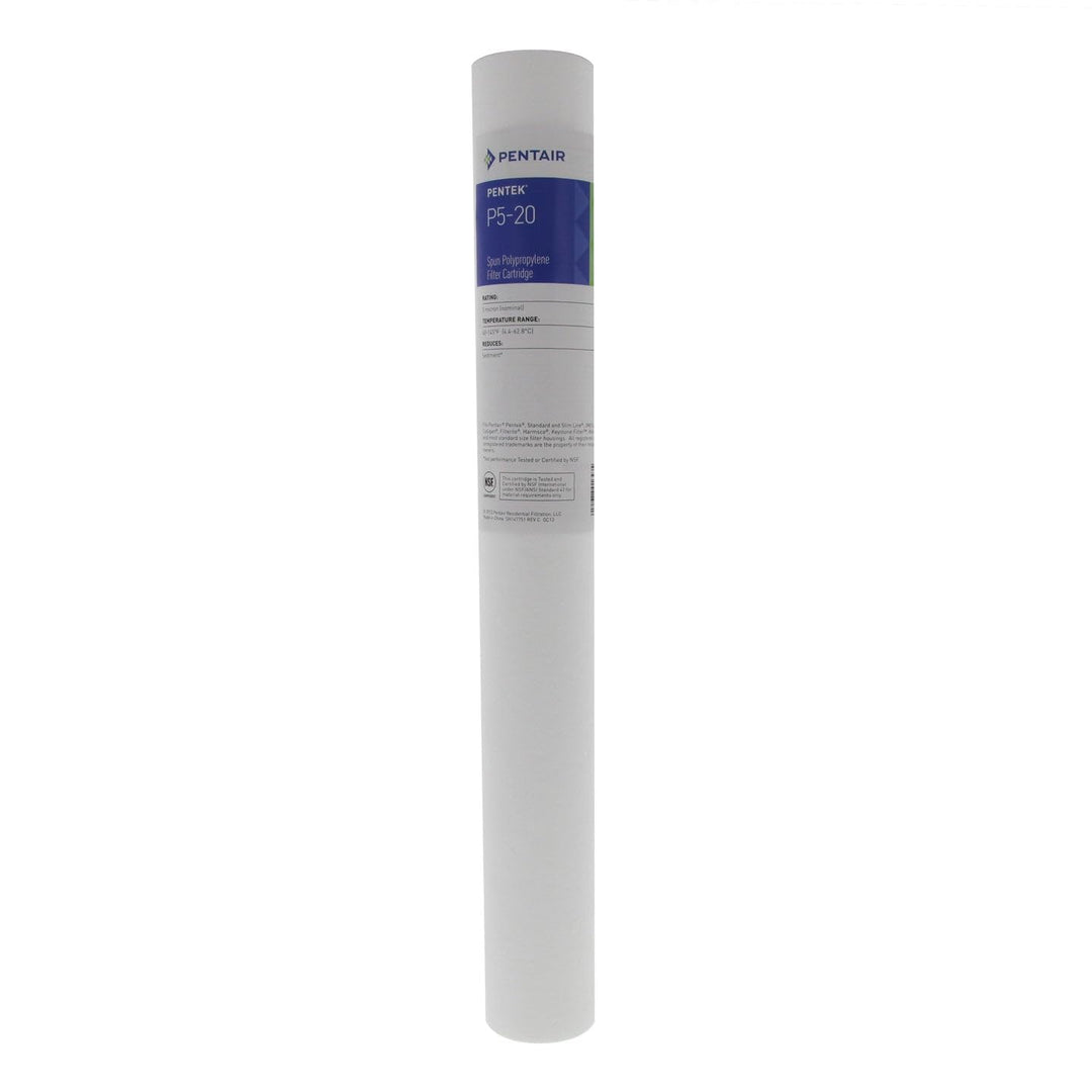 Pentair P5 Sediment Water Filter, 10-Inch, Under Sink Spun-Bonded Polypropylene Replacement Cartridge, 10 x 2.5, 5 Micron