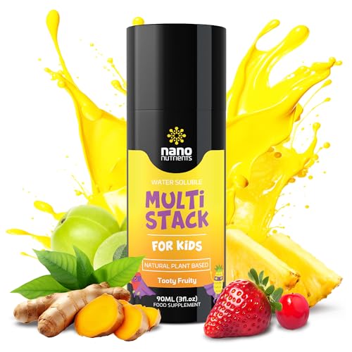 Multi Stack for Kids with CleanCurcumin(TM) - Kids Multivitamin Antioxidants - Childrens Vitamins - Plant Based Protection - Water Soluble - Kids Vitamins C and D with Zinc
