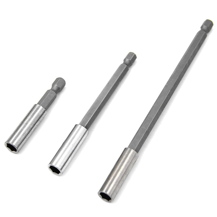 3-PC Quick Change Magnetic Bit Holder Set Extensions Socket Drill Bit Holder 1/4 Hex Shank Power Tools 2.4 &amp; 4&amp;6