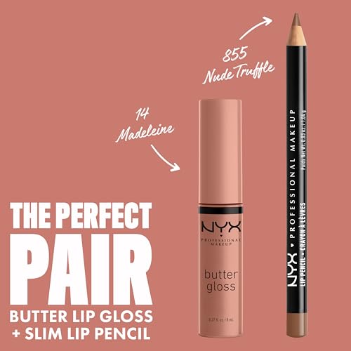 Butter Gloss, Non-Sticky Lip Gloss - Madeleine (Mid-Tone Nude)