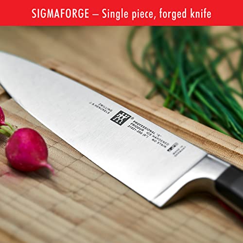 Professional S 8-inch Razor-Sharp German Chef&#39;s Knife, Made in Company-Owned German Factory with Special Formula Steel perfected for almost 300 Years, Dishwasher Safe