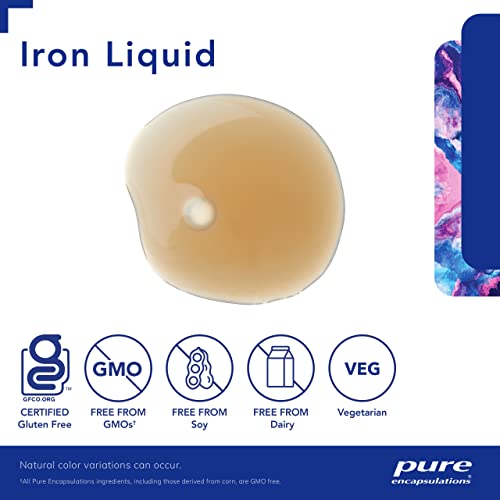Iron Liquid | Hypoallergenic Supplement Supports Hemoglobin and Myoglobin Function | 4.1 fl. oz.