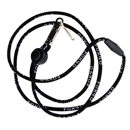 Sonik Blast CMG Official Whistle with Break Away Lanyard (Black)