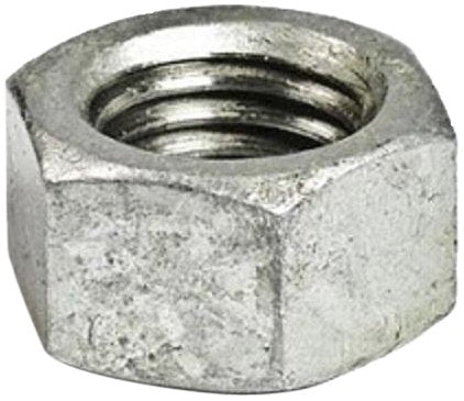Steel Heavy Hex Nut, Hot-Dipped Galvanized Finish, Grade DH, ASME B18.2.2 and ASTM A325, 3/4-10 Thread Size, 1-1/4 Width Across Flats, 47/64 Thick (Pack of 10)