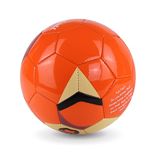 Kid and Toddler Soccer Ball - Size 1 and Size 3, Pump and Gift Box Included (Size 1, Terry, The Fox)