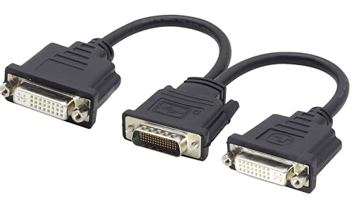 zdyCGTime DMS-59 to DVI Splitter Cable Connector for Du