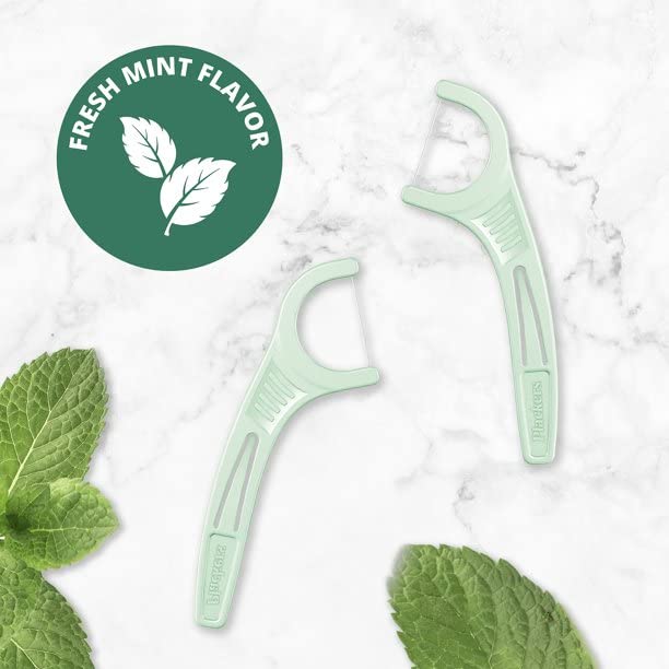 Plackers Micro Mint Freshens Breath, Dental Flossers Mi