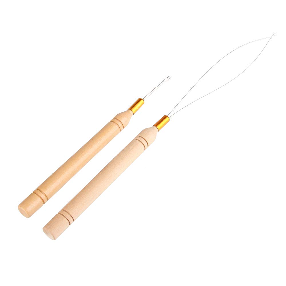 Chrontier Hair Extension Tool Pliers Pulling Needle Threader Loop Hook Set For Microring Bead Link Hair Styling Tools Accessory