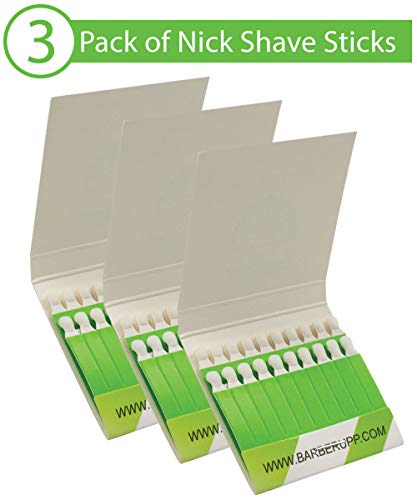 Styptic Stick Shave Accessories (Green Stix, 3 Pack) Stops Bleeding For Razor Nicks For Men &amp; Women - Sanitary and Great For Barbers or Personal