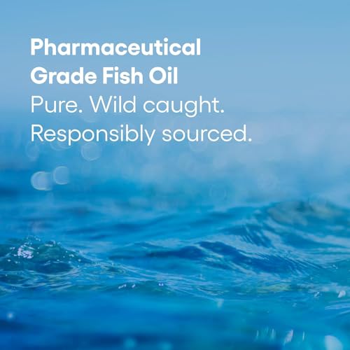 , RxOmega-3 Fish Oil, Pharmaceutical Grade, 1260 mg Omega-3 Per Serving, No Fishy Aftertaste, 240 Count (Pack of 1)