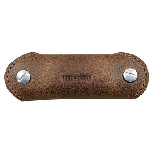 Hide &amp; Drink, Multiple Key Organizer Handmade from Full Grain Leather (Bourbon Brown)