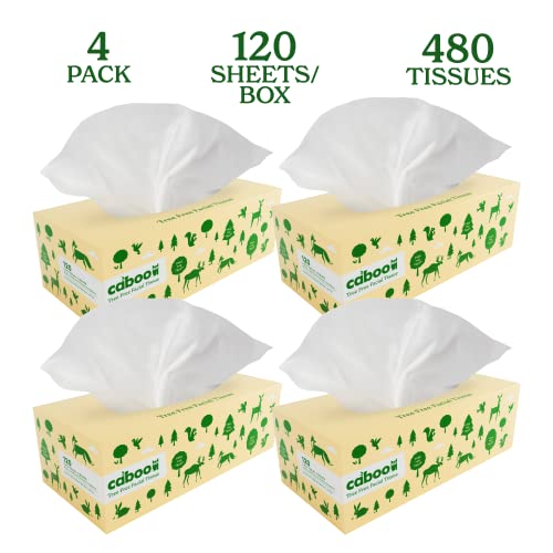 Caboo Tree Free Facial Tissue Paper, Tree Free, Eco Fri
