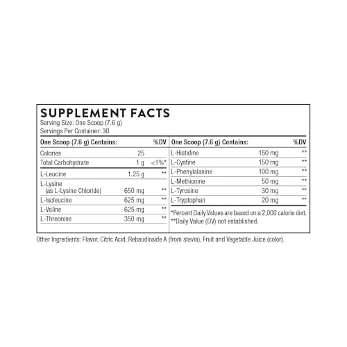 - Amino Complex - Clinically-Validated EAA and BCAA Powder for Pre or Post-Workout - Promotes Lean Muscle Mass & Energy Production* - NSF Certified for Sport - 30 Servings - 8.0 Oz - Berry