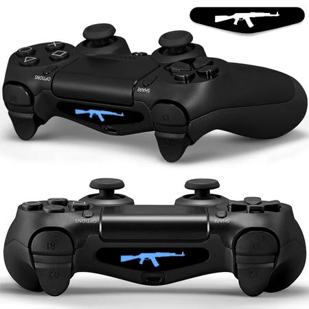PS4 Pair of Gun AK47 LED Light Bar Vinyl Decal 2PCS Sticker Cover Skins