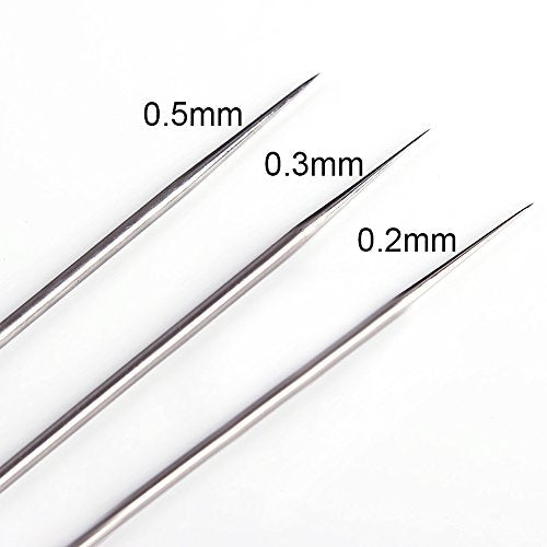 10 pcs Replacement Parts Kit with 0.2/0.3/0.5 mm Airbrush Nozzle ,Airbrush Needle,Airbrush Nozzle Cap,Mini Wrench for Airbrush Spray Gun Accessories