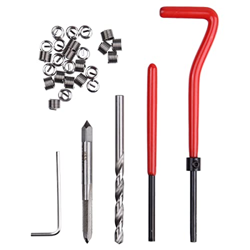 30PCS M5 Thread Repair Kit M5 x 0.8mm Helicoil Insertion Tool Thread Restoring Kit