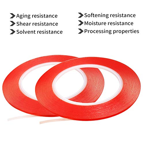 2mm / 3mm x 25M Phone Repair Tape LCD Touch Screen Repair Tape Phone Adhesive Tape LCD Screen Adhesive Tape for Cell Phone, iPad, Tablets, Laptops, Camera