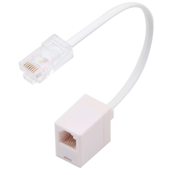 QBGTFAK 2 Pack RJ45 to RJ11 Converter Adapter Connector