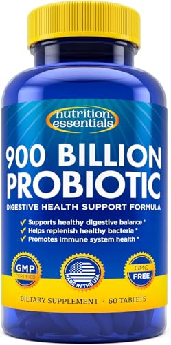 Probiotics for Women and Men - with Lactase Enzyme and Prebiotic Fiber for Digestive Health - 80%+ More Potent Supplement for Gut Health Support - Vegan Raw Probiotic Formula, Made in The USA