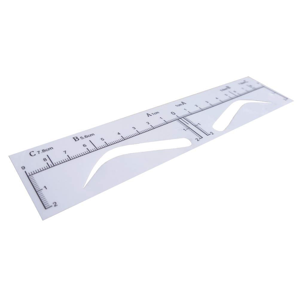 Eyebrow Stencil Disposable Eyebrow Shaper Kit - 50PC Transparent Mapping Stickers Eyebrow Stencils For Microblading, PMU - Quick Makeup Peel &amp; Stick Eyebrow Stencil Kit (High Arch)
