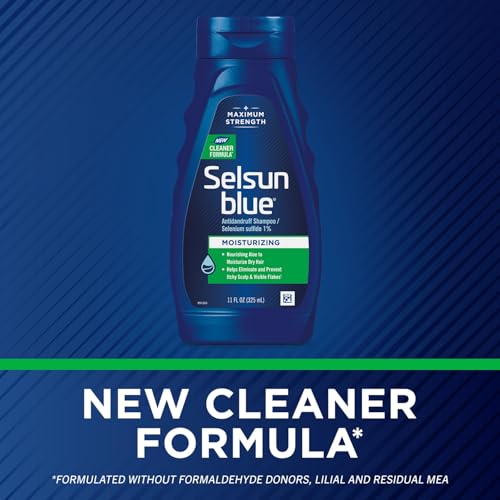 Moisturizing Antidandruff Shampoo, Maximum Strength Scalp Treatment With Selenium Sulfide, 11 fl. oz.