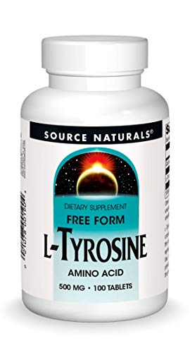 Source Naturals L-Tyrosine -Free Form Amino Acid Supplement - 100 Tablets