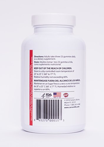 Carson Life Men’s Multivitamin Gummies by Julian Gil - 60 Chewable Gummies - Boost Immune System - Sugar Free, Gluten Free Dietary Supplement - Fruit Flavored - Made in The USA (60 Gummies)